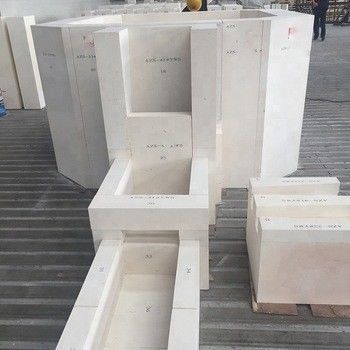 Feuerfeste Glasschmelze AZS-Block mit 1770°-2000° Feuerfestigkeit und CaO-Gehalt von 0,3-1%