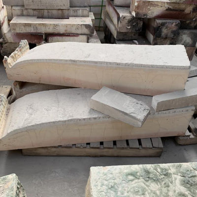 Weiße ISO9001-zertifizierte gegossenen Alumina Zirkonia Silica AZS Ziegel für die Glasindustrie