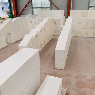 Hochaluminium-Refraktärziegel Aluminium-Zirkonium-Silizium für die Produktionslinie für Glasöfen