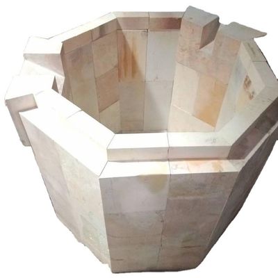 High Alumina Feuerfeste Ziegel angepasste Größe für Endgeschmortes Glas Schmelzofen