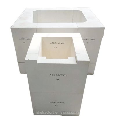 Aluminium-Block Fused Cast AZS RS-33 für Glasflasche Glasplatten Ofen zu erschwinglichen Preisen