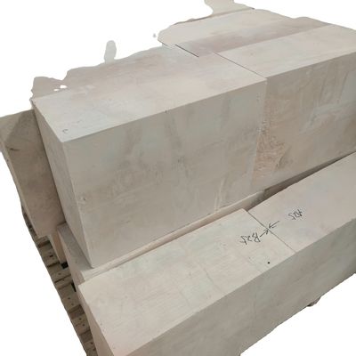 3.7 g/cm3 Bulk Density Zirkonium-Korund-Block-Refraktär für Automobilglaszuführrohre