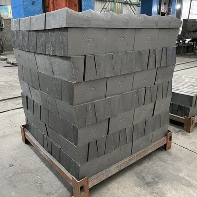 Magnesia-Refraktärsteine Mgo-C Magnesit-Kohlenstoffsteine für thermische Anlagen Schwarz