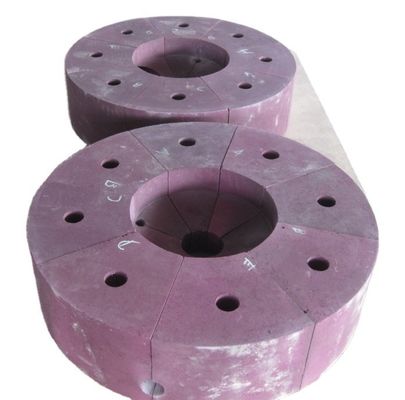 CaO-Gehalt % / rosa geschmolzenes Aluminiumoxid Chrom-Korundziegel für eine höhere Feuerfestigkeit