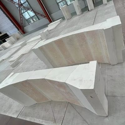 Hohe Refraktorität Linke und rechte Gable AZS gegossener Zirkonia Alumina Silica Ziegel