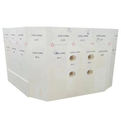 Oxidiertes, geschmolzenes AZS-Brennstein für Glasöfen, angepasst von Henan Refractory Brick